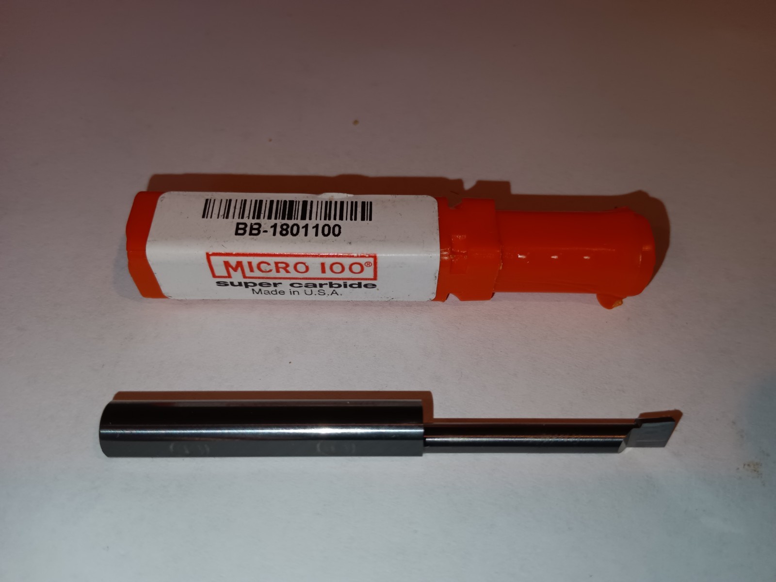 Micro 100 Super Carbide solid carbide boring bar, part number BB-1801100