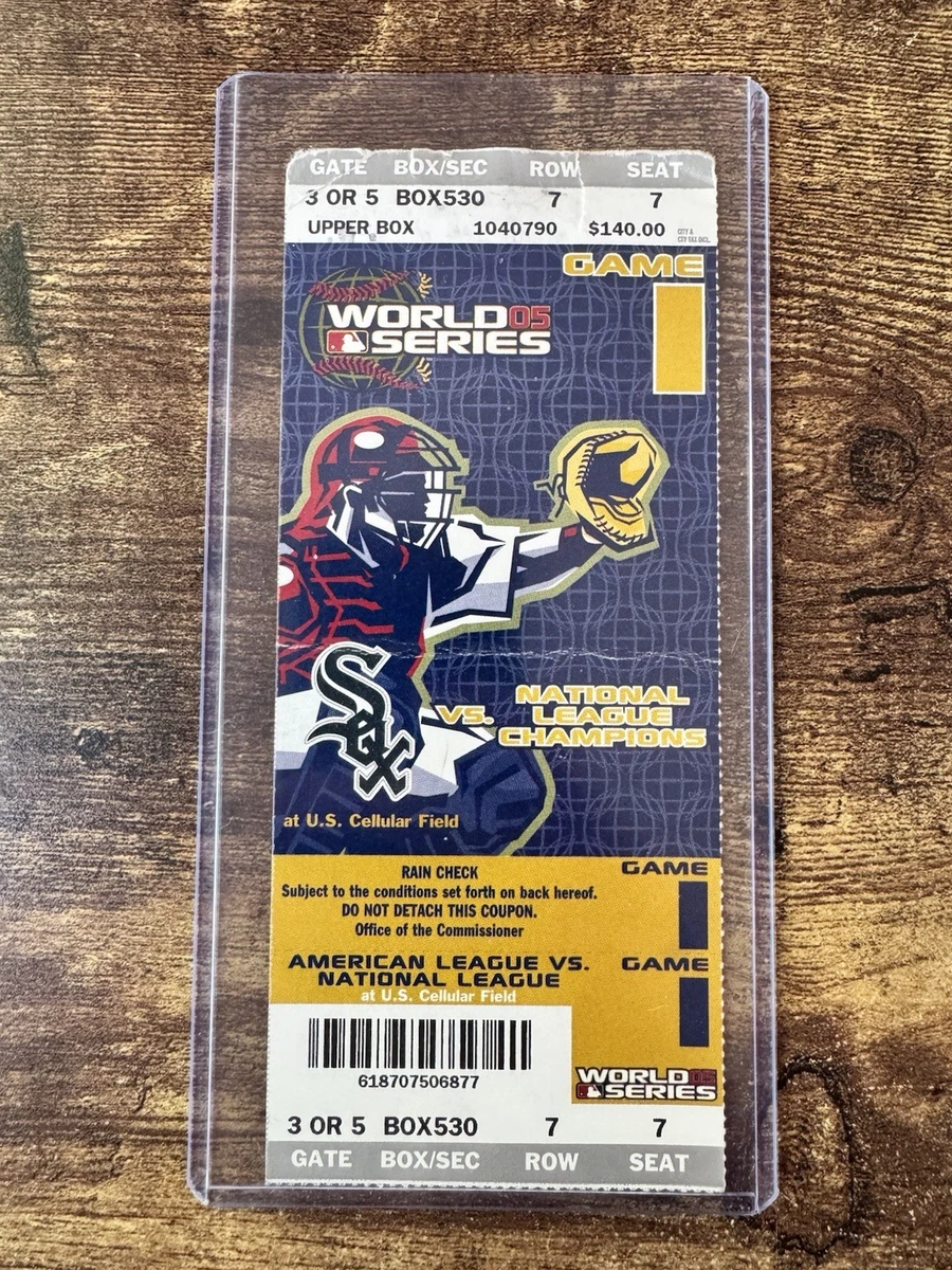 Baseball Chicago White Sox Original Vintage Sports Ticket Stubs