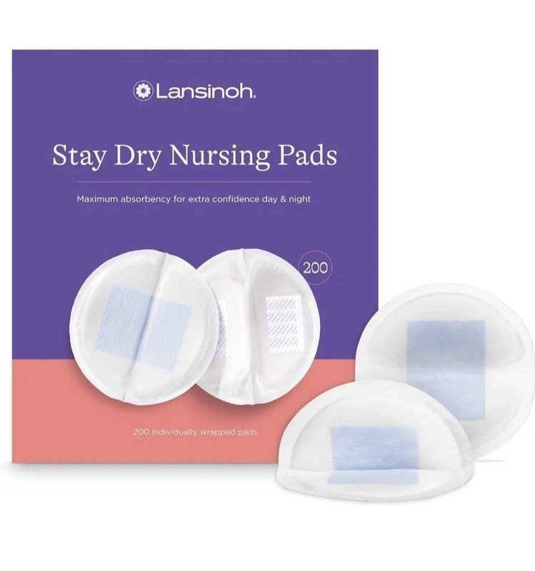 Lansinoh Stay Dry Disposable Nursing Pads for Breastfeeding 200 Ct