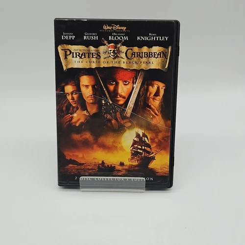 Pirates of the Caribbean: The Curse of the Black Pearl (DVD, 2003) 2 Disc Set