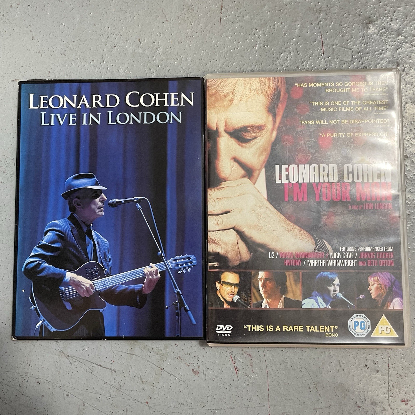 Live in London I’m Your Man Leonard Cohen DVD X2 Bundle