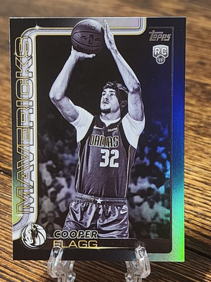 #ad Cooper Flagg 2025 26 Topps Blackout Foil Rookie Black Friday RC #201 Mavs $79.99