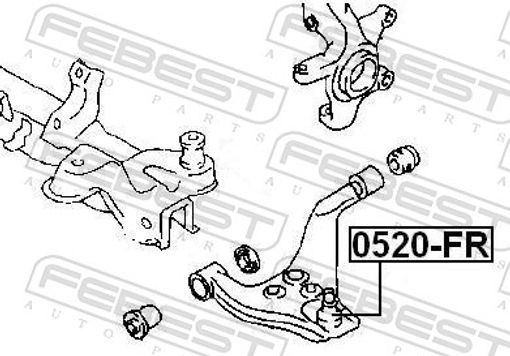 Fits FEBEST 0520-FR BALL JOINT FRONT LOWER ARM