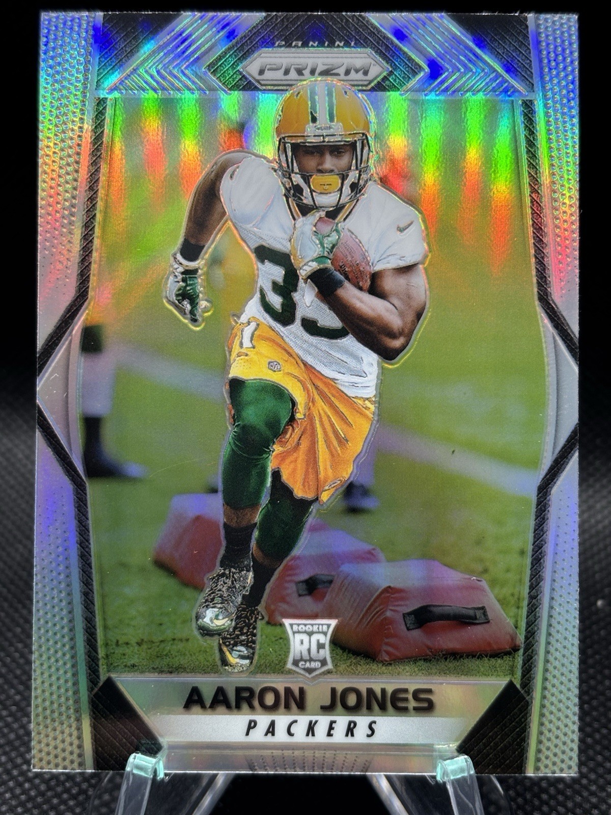 2017 Panini Prizm Aaron Jones RC Silver Green Bay Packers no. 288