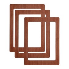 5x7 Magnetic Picture Frame, 3pcs Magnetic Frame for Refrigerator Photo, Brown