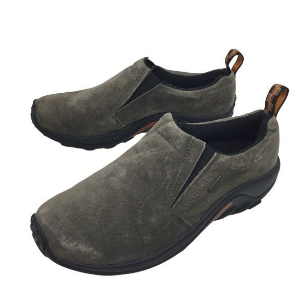 Scarpa da trekking Merrell Jungle Moc Ortholite scamosciata slip on uomo 9 5 grigia