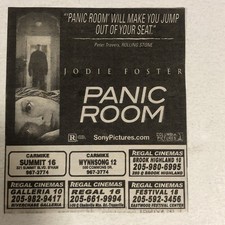 Panic Room Movie Print Ad Advert Jodie Foster Jared Leto TPA7
