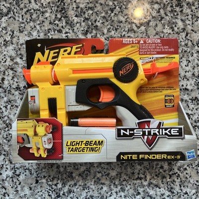 2010 Nerf N Strike Nite Finder Ex-3 Gun Blaster New In Box Sealed