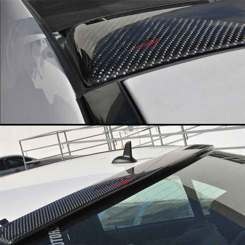 Fits 08-14 Benz C-Class W204 OE Style Rear Roof Spoiler Wing Real Carbon Fiber Foto 4 de 4