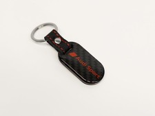 Genuine Audi Sport Stainless Steel And Carbon Fiber Keychain - Zaw087610a