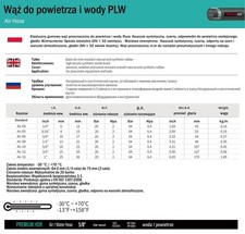 Luft- und Wasserschlauch DN32 2MPa (20bar) PLW 11/4