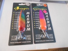 Michigan Stinger Magnum 4 3/4" Trolling Spoons Salmon Striper Muskie   Lot # 29