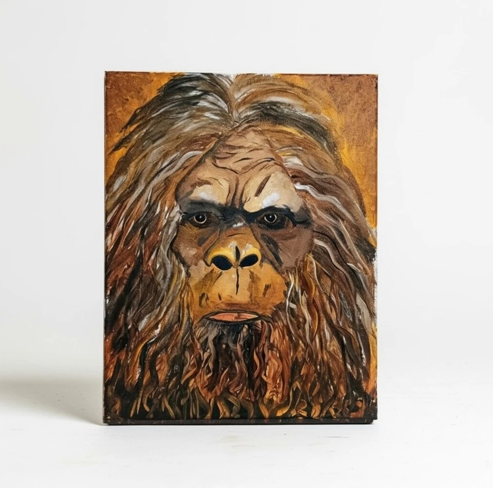 Original Bigfoot Painting – Mysterious Sasquatch Art, One-of-a-Kind! - Image 2 of 4