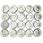 Roll of 40% Silver Kennedy Half Dollar 50c Cent 20 Coins UNC 1966 1967 1968 1969
