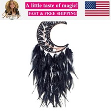 Black Moon Dream Catcher Wall Decor Crystal Tree of Life Dream Catchers Handm...