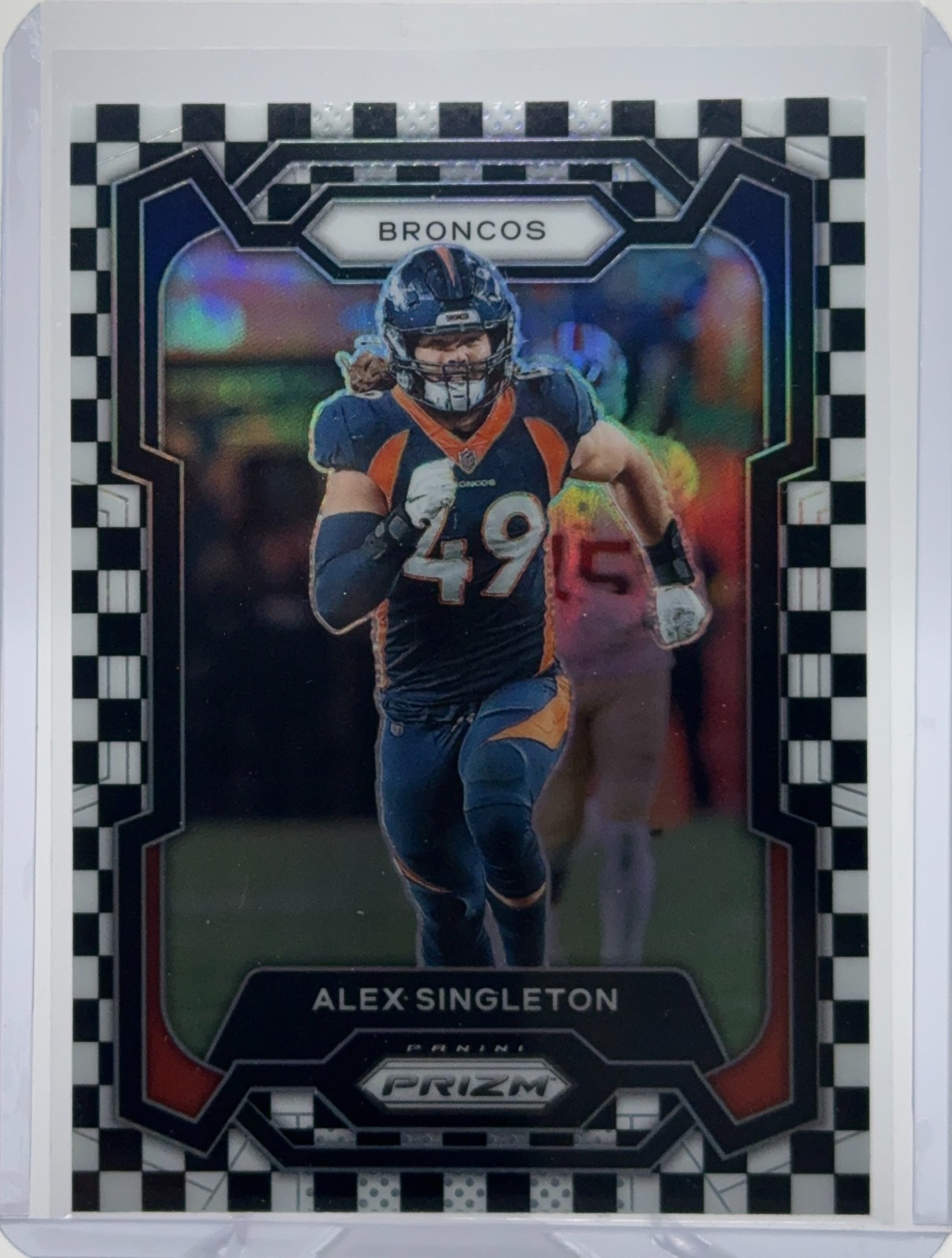 2023 Panini Prizm - Alex Singleton Checkerboard SP Denver Broncos 