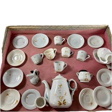 1900's German Marklin  Childs Piece Porcelain Tea Set Teapot In Original Box
