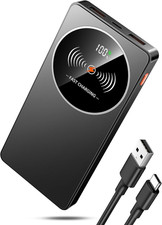 Portable Charger 10000Mah, 22.5W Power Bank Fast Charging, Slim 3A USB C In/Out