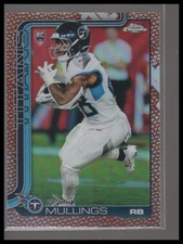 2025 Topps Chrome #309 Kalel Mullings Football Leather Refractor