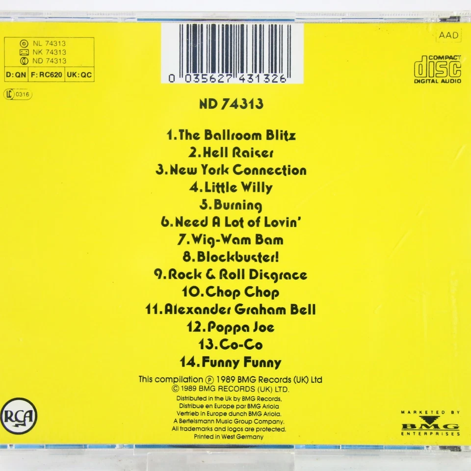 Music Musik Album CD The Sweet – Blockbusters Gut - Bild 2 von 2