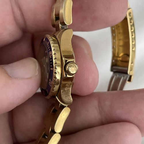 Invicta Pro Diver Gold-tone Ladies Watch 8944 Used With New Battery Installed - Picture 4 of 9