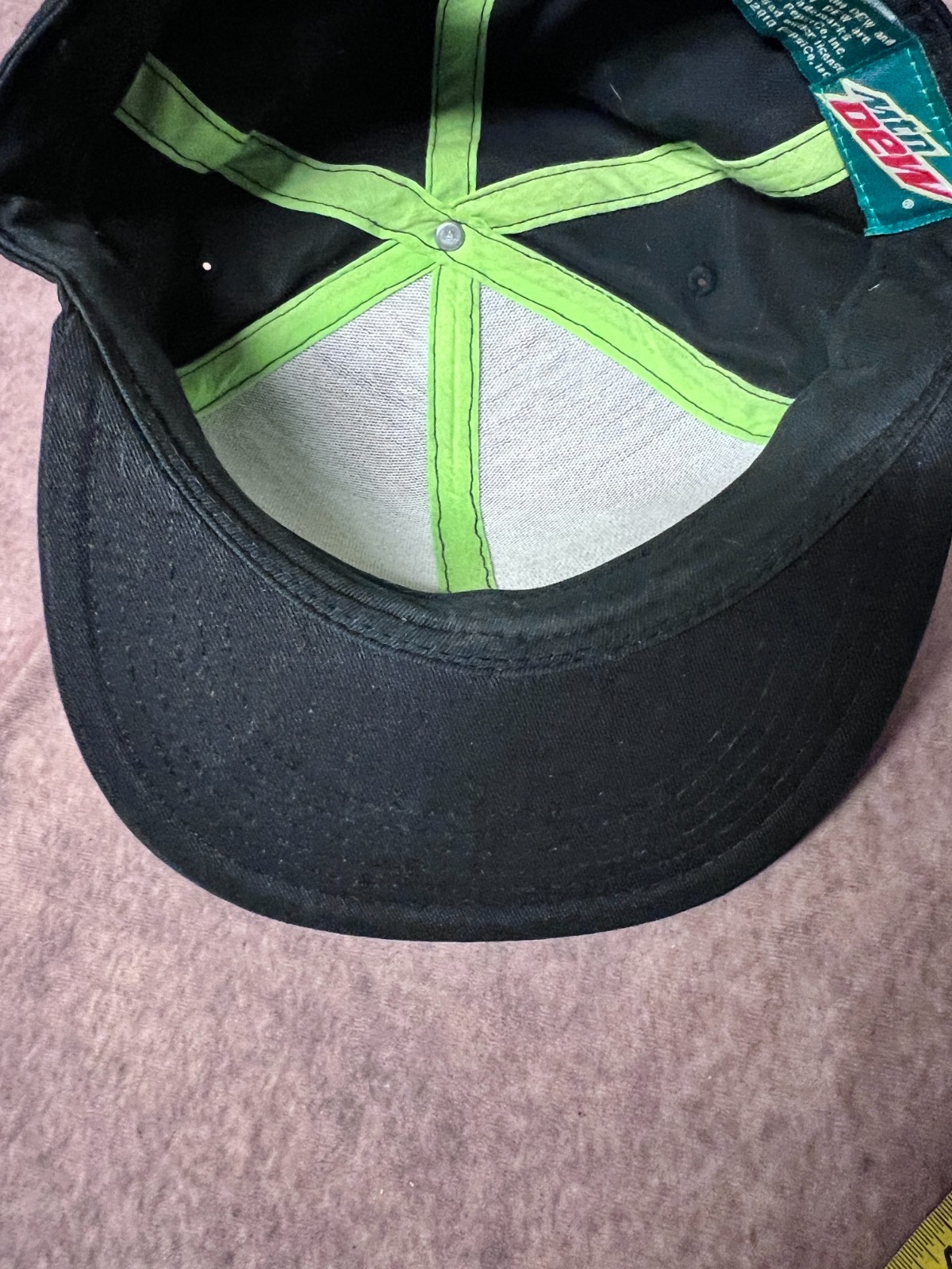 Mountain Dew Baseball Cap Flat Brim - image 3
