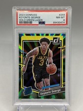 2023-24 Panini Donruss - Rated Rookie Keyonte George #244 Holo Green Laser (RC)