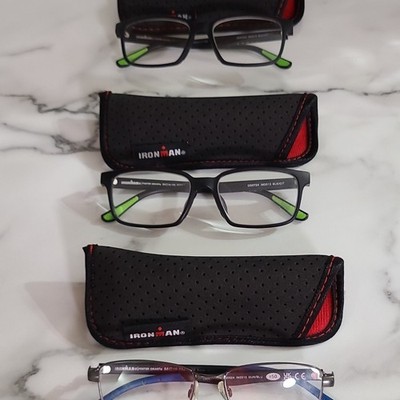 IRONMAN Foster Grant IM2013 +2.00  Reading Glasses Black Rectangle