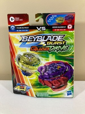 Beyblade Burst Quad Drive Dual Pack Cyclone Belfyre B7 vs Berserk Balderov NEW