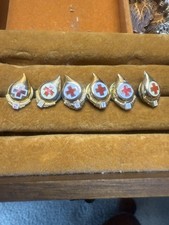 Red Cross Blood Donation Gallon Pins. Lot of 6 Pins.