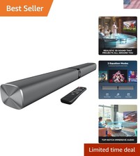 High-Definition 80W Soundbar with Dynamic Sound Drivers Multi-Device Support