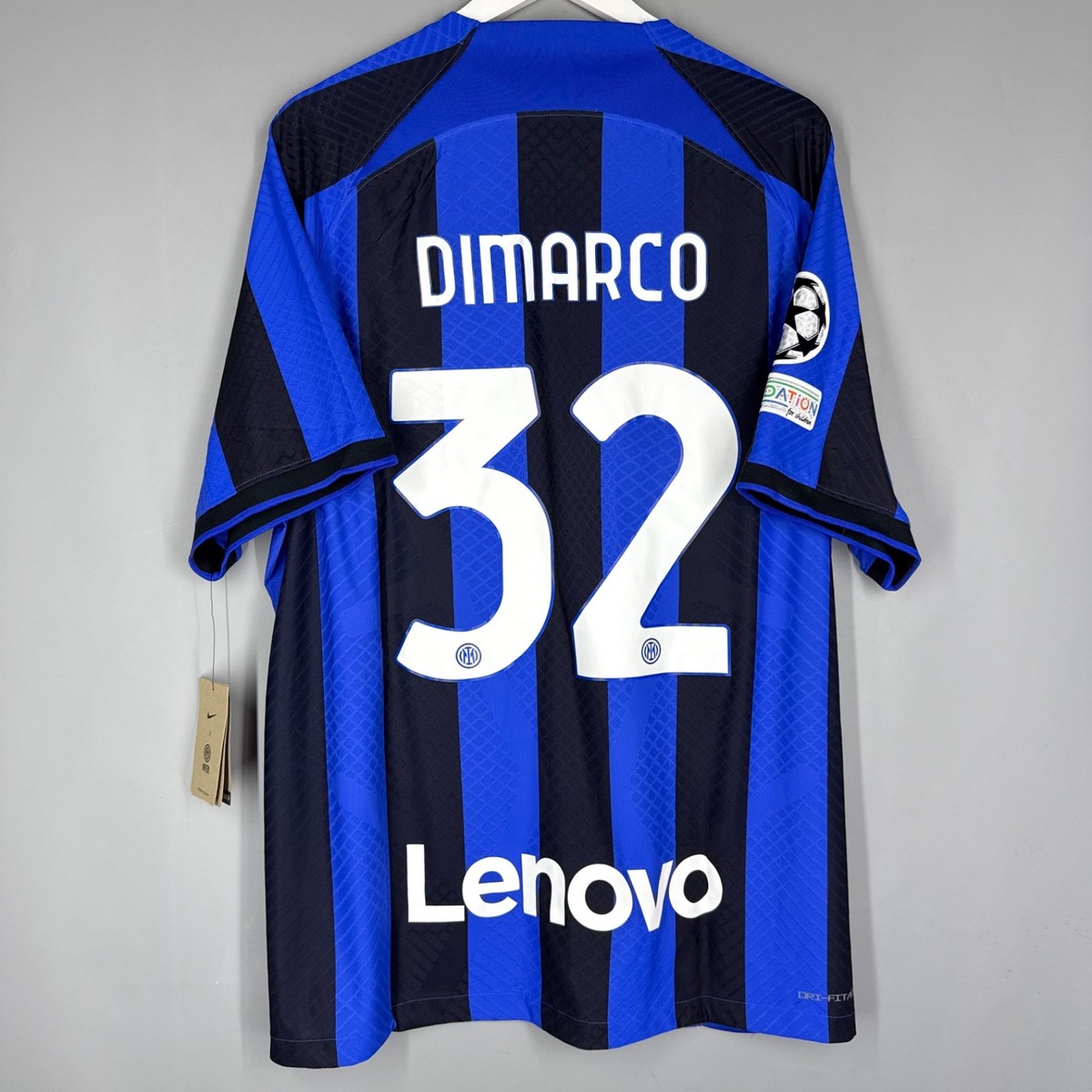 INTER MILAN 2022 2023 HOME FOOTBALL SHIRT JERSEY #32 DIMARCO