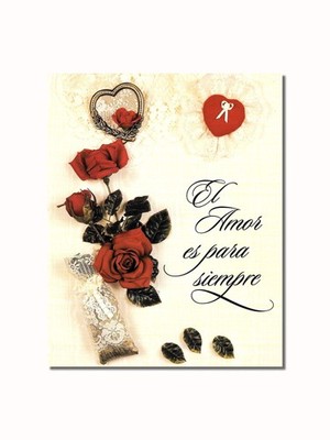 Hispanic El Amor ES para Siempre Inspirational with Flowers Wall Picture 8x10 Ar