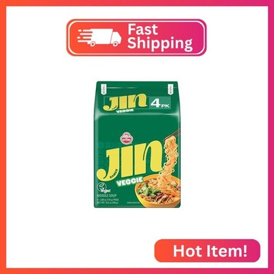 OTOKI Jin Ramen Veggie Korean Vegan Instant Ramen, Plant-Based Vegetable Broth,