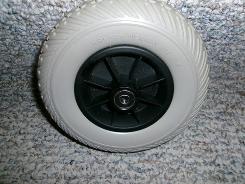 2 X 8 Gray Tire on Black Rim 8 Spokes 3-Wheeler Only # 6300