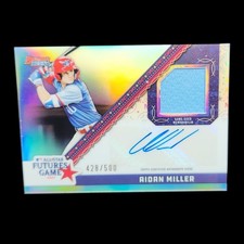 2024 BOWMAN'S BEST AIDAN MILLER '24 MLB ALL-STAR FUTURES AUTOGRAPH RELIC 428/500