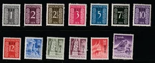 Indonesia    1950    Sc # 335-58(13val.)    Overprint   MNH    OG