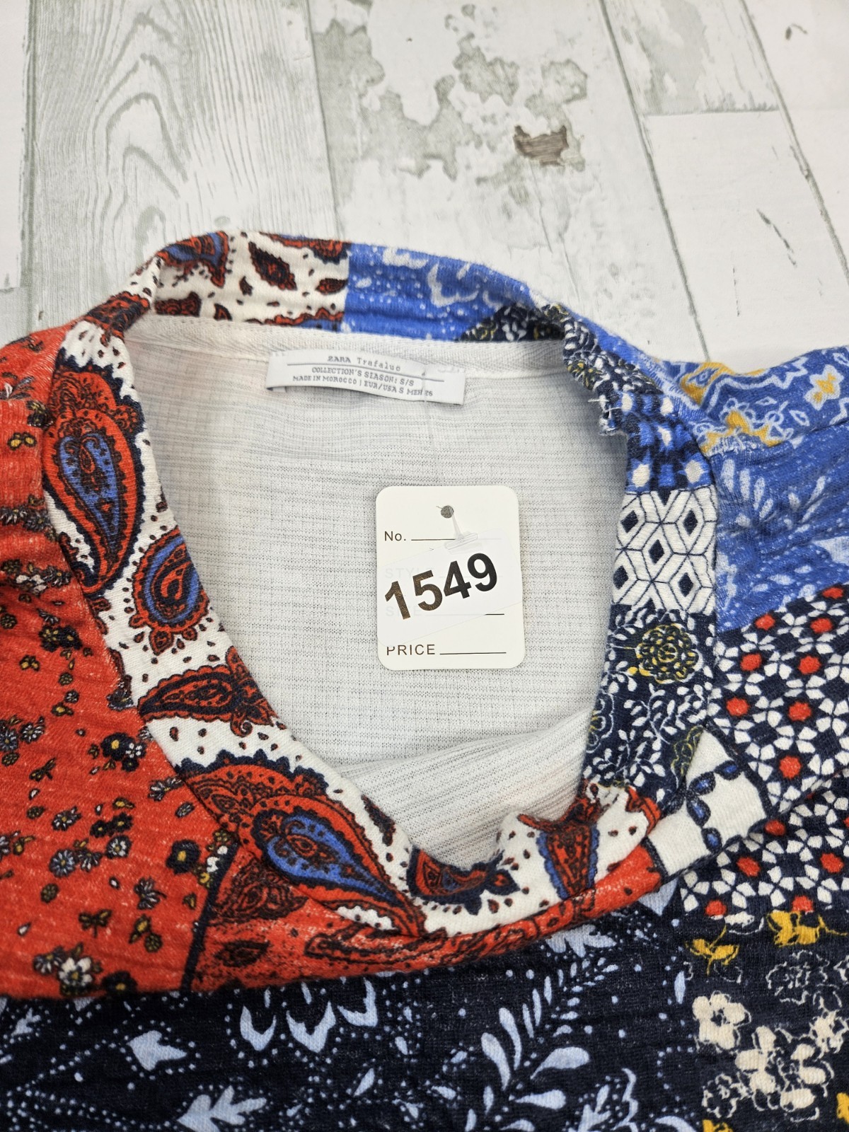 Zara Long Sleeves Patchwork Print Sweatshirt Wome… - image 7