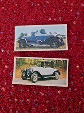 Black Cat Cigarette Cards "Vintage Cars" Cards 26 And 32.