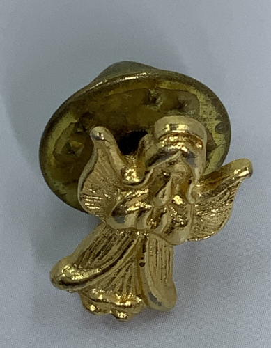 Vintage gold color tone Angel Lapel Medal Pin Pinback | eBay