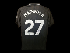 Matheus Nunes Manchester City 25/26 Away Signed Champions Football