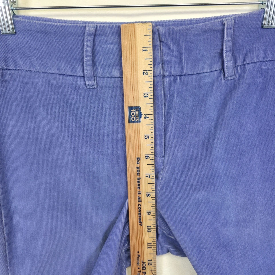 Chadwicks Pants Women 4 Purple Wide Leg Mid Rise Corduroy Classic Stretch Preppy - Image 4 of 4