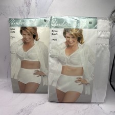 SPECIAL BUNDLE Underscore 3 Pack 2 Size 10 White Nylon Panties JCPenney