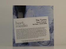 THE TUNICS PARIS FRANCE/STAY YOUNG (H1) 2 Track Promo CD Single including Card S