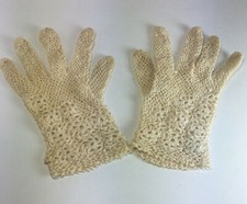 Pair of Vintage Ladies Hand Crocheted in M Lebanon French Pattern Size M