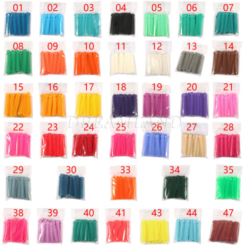 1040 Stck. Ligaturkrawatte Zahnkieferorthopädie Ring Elastisch Latexbänder 45 Farben - Bild 5 von 496