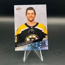 Callum Booth 2020-21 Upper Deck Extended #704 Boston Bruins Young Guns Rookie