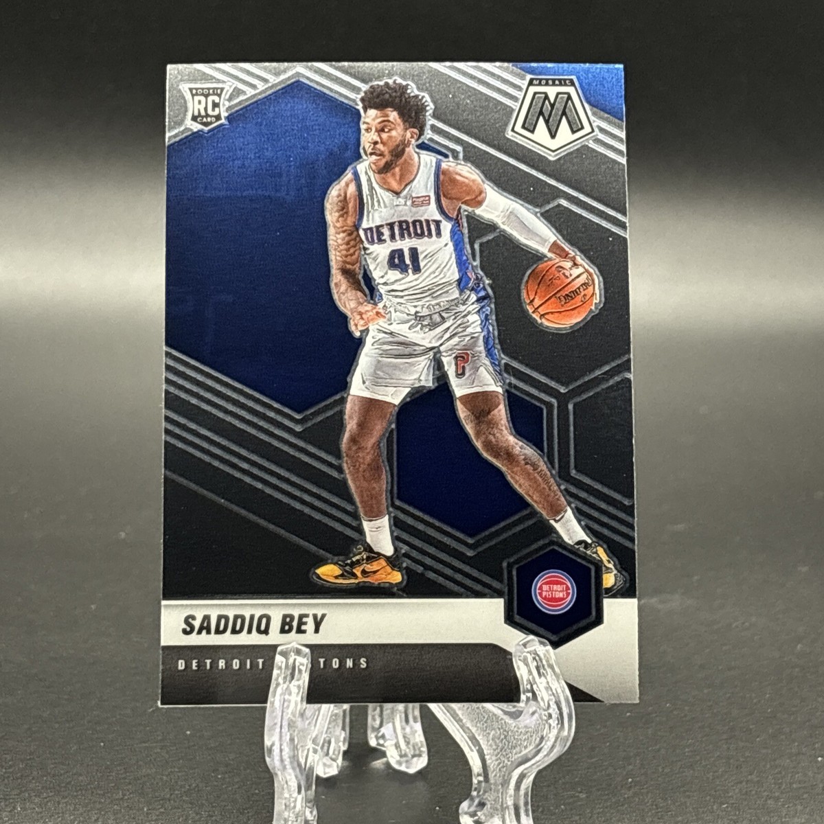 2021-22 レボリューション サディック・ベイ ギャラクティック SSP 2020-21 Mosaic Saddiq Bey Rookie Card R33995 **READ