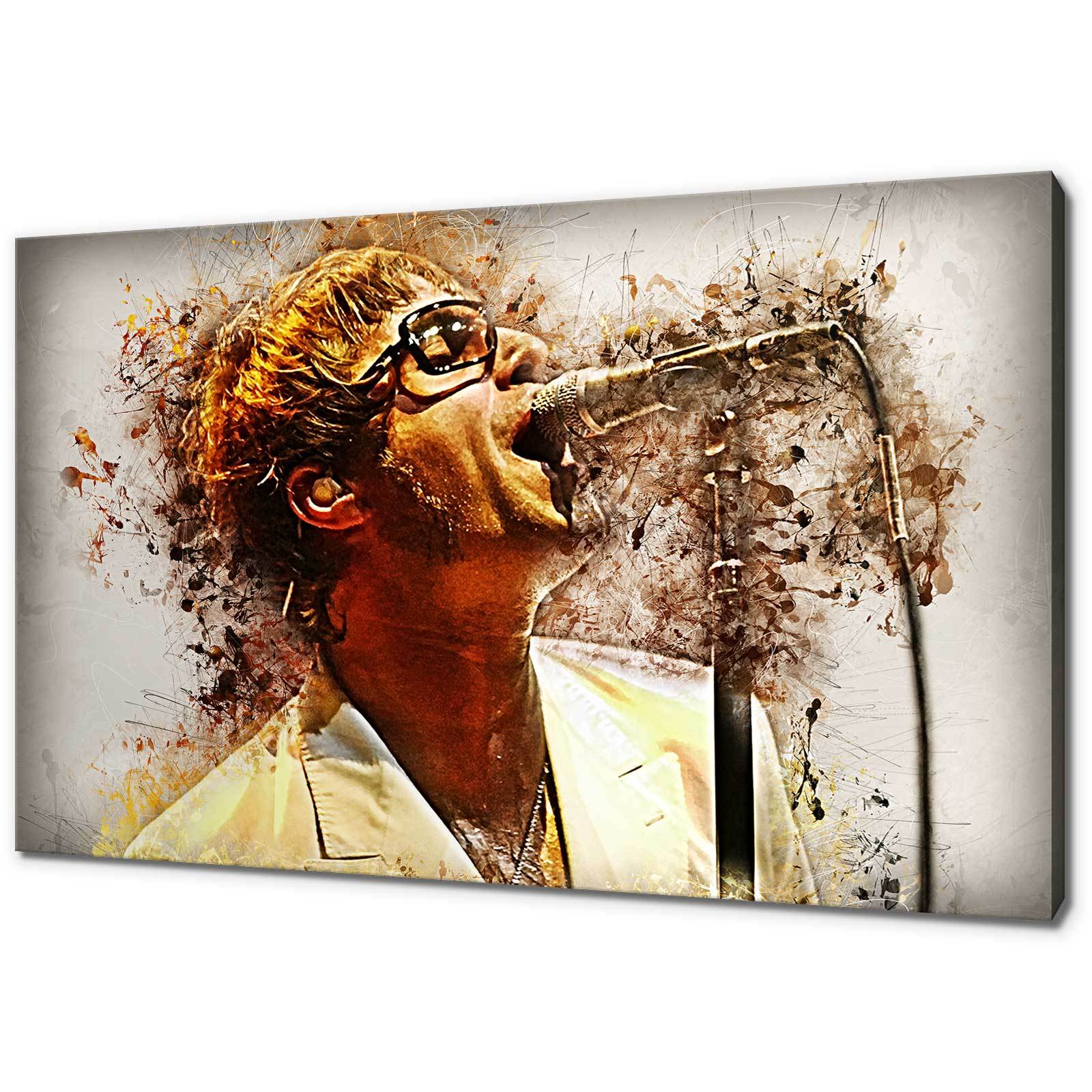 OASIS LIAM GALLAGHER CANVAS PICTURE PRINT GRUNGE WALL ART FREE FAST DELIVERY OASIS LIAM GALLAGHER CANVAS PICTURE PRINT GRUNGE WALL ART FREE FAST DELIVERY