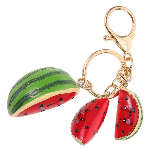 Simulación Sandía Colgante Llavero Mini Falso Sandía Colgante Dije